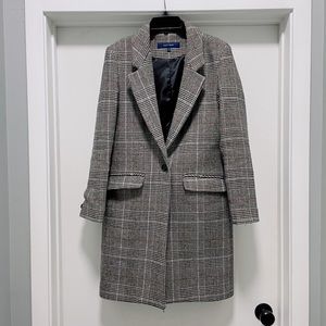 Cole Hann Plaid Coat Size 8